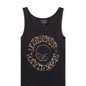 Harley-Davidson Willie G Sketchy Skull Black Tank